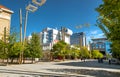 Panoramic view of the Leon ÃÂ tukelj Square in Maribor Royalty Free Stock Photo