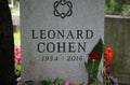 Leonard Cohen tombstone