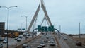 Leonard P. Zakim Bunker Hill Bridge in Boston - travel photography