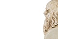 Leonardo da Vinci perspective white background Royalty Free Stock Photo