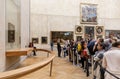 Leonardo Da Vinci`s Mona Lisa at the Louvre Museumn Royalty Free Stock Photo