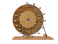 Perpetuum mobile. Leonardo da Vinci`s perpetual motion machine.