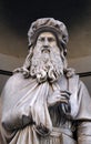 Leonardo da Vinci, statue in the Niches of the Uffizi Colonnade in Florence