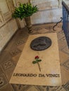 Leonardo Da Vinci tomb in Chateau d`Amboise Royalty Free Stock Photo