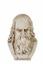 Leonardo da Vinci top white background Royalty Free Stock Photo