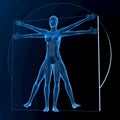 Leonardo da Vinci Vitruvian Woman