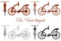 Leonardo da Vinci wooden bike Royalty Free Stock Photo