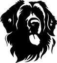 Leonberger Black Silhouette Generative Ai