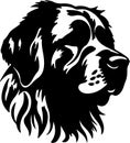 Leonberger Black Silhouette Generative Ai