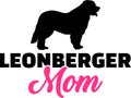 Leonberger mom silhouette