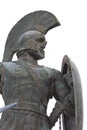 Leonidas statue at Sparta, Greece Royalty Free Stock Photo