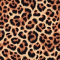 leopard animal fur pattern texture background. Royalty Free Stock Photo