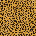 Leopard camo seamless pattern