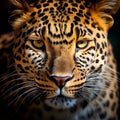 Leopard Print Close-up: Stunning Nikon D850 Uhd Image With Golden Light