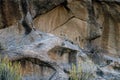 Leopard Climbing Rocky Hill at Bera,Rajasthan,India