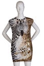 Leopard fashion dress Royalty Free Stock Photo