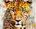 Leopard form and spirit through an abstract lens dynamic and expressive Leopard print