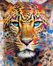 Leopard form and spirit through an abstract lens dynamic and expressive Leopard print