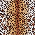 Leopard fur seamless vector print Royalty Free Stock Photo