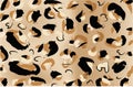 Leopard fur vector