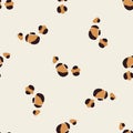 Leopard groovie pattern Royalty Free Stock Photo