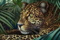 Leopard harlem renaissance art style high quality, animals, wildlife