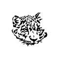 Leopard head logo,Wild cat,puma,jaguar vector Royalty Free Stock Photo