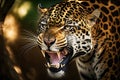 Leopard high quality closeup. Generative AI