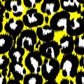 Leopard imitation seamless pattern. Vector illustration Royalty Free Stock Photo
