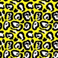Leopard imitation seamless pattern. Vector illustration Royalty Free Stock Photo