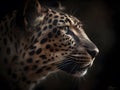 The leopard is a large and powerful wild cat species