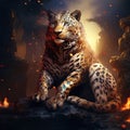 Leopard Panthera pardus Royalty Free Stock Photo