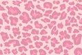 Leopard pattern, cheetah  texture repeating seamless vector design pink cat Royalty Free Stock Photo