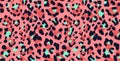 Leopard pattern texture repeating seamless color. Royalty Free Stock Photo