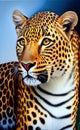 Leopard portrait Royalty Free Stock Photo