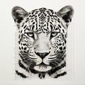 Leopard Print Barcode Image: Constructed Photography With Hyper-realistic Water Effect