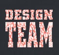 leopard print design team font