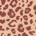 Leopard print pattern. Repeating background Royalty Free Stock Photo