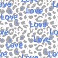 Leopard print pattern. Repeating seamless vector