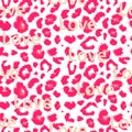 Leopard print pattern. Repeating seamless vector