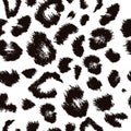 Leopard print pattern. Repeating seamless vector Royalty Free Stock Photo