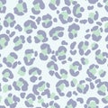 Leopard print pattern. Vector seamless background