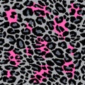 Leopard print pattern. Vector seamless background