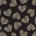 Leopard print pattern. Vector seamless background