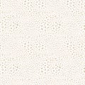 Leopard print pattern. Vector seamless background. Subtle golden animal texture Royalty Free Stock Photo