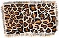 Leopard print rug design sublimation