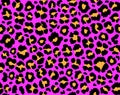 Leopard print seamless pattern, Leopard repeating pattern, Vector illustration Royalty Free Stock Photo