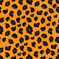 Leopard print. Seamless pattern. Vector illustration. Royalty Free Stock Photo
