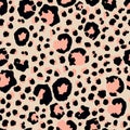 Leopard Print Seamless Vector Design. Rich VIP Animal Skin Fashion Pattern. Modern