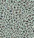 Leopard seamless pattern design . vector illustration background Royalty Free Stock Photo